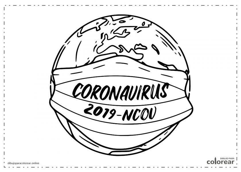 Dibujos De Coronavirus Covid 19 Para Colorear